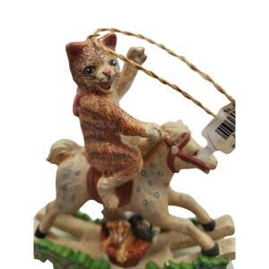 Cat on Rocking Horse Ornment - Department 56